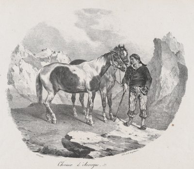 ऑवरगने के घोड़े, 1822। द्वारा थियोडोर गेरिकौल्ट