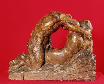 बृहस्पति और एंटोप (पहली तरफ), c.1818 (भूरे रंग की पत्ती वाला पत्थर) द्वारा थियोडोर गेरिकौल्ट