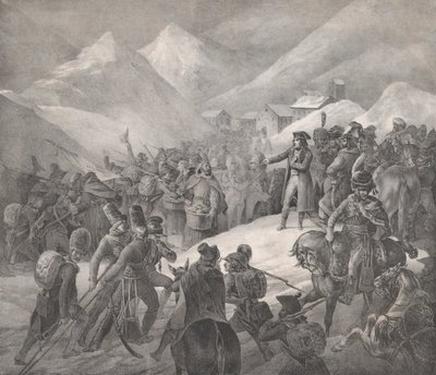 माउंट सेंट-बर्नार्ड, 1822 के माध्यम से मार्ग। द्वारा थियोडोर गेरिकौल्ट