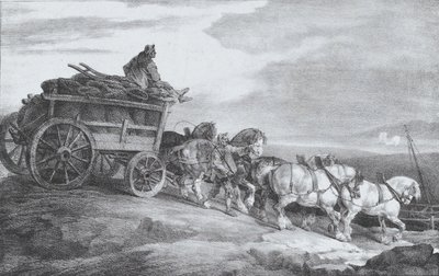 द कोल वैगन [sic.], 1821। द्वारा थियोडोर गेरिकौल्ट
