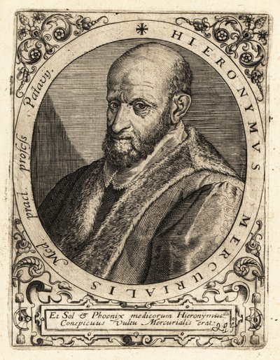 Girolamo Mercuriale, इतालवी भाषाविद्; द्वारा थियोडोर डी ब्राय
