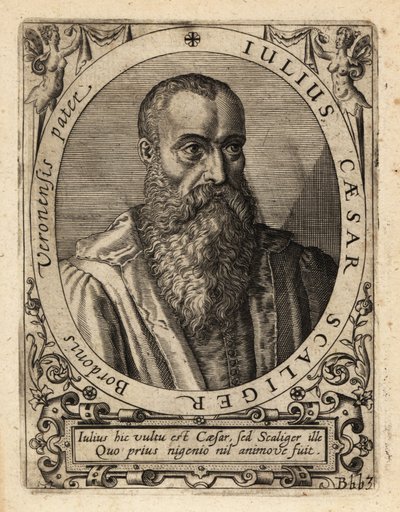 Giulio Cesare della Scala, इतालवी विद्वान। द्वारा थियोडोर डी ब्राय