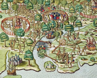 सीज़िंग एंड अटैकिंग के तरीके, &39;यूएसए टर्टिया पारस ...&39; से, 1592 द्वारा थियोडोर डी ब्राय