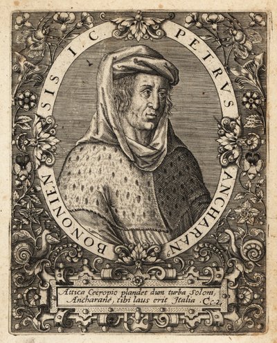 Ancarano के पीटर, c.1333-1416, इतालवी न्यायविद। द्वारा थियोडोर डी ब्राय
