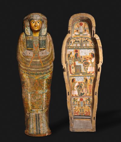 Nesykhonsu के ताबूत, थेब्स, 21 वीं से 22 वीं राजवंश के अंत तक द्वारा तीसरा मध्यवर्ती काल मिस्र