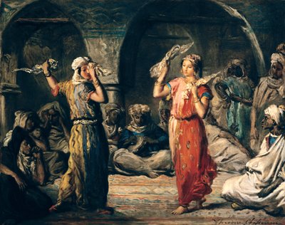 रूमाल का नृत्य, 1849 द्वारा थियोडोर चेसियारौ
