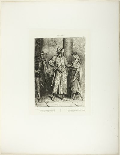 ईमानदार इयागो, डेसडेमोना मस्ट आई लीव टू थे, प्लेट 4 (अधिनियम 1, दृश्य 3), ओथेलो से द्वारा थियोडोर चेसियारौ