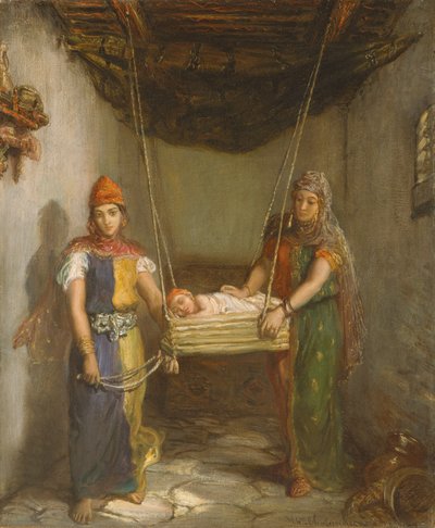 कॉन्स्टेंटाइन के यहूदी क्वार्टर में दृश्य, 1851। द्वारा थियोडोर चेसियारौ
