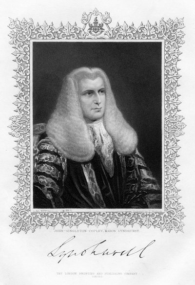 जॉन सिंगलटन कोपले 1738-1815, ब्रिटिश लॉर्ड चांसलर और राजनेता, 19 वीं शताब्दी। द्वारा थॉमस ए। वूल्नोथ