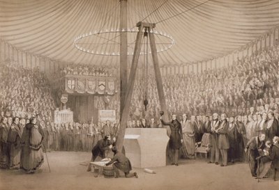 प्रिंस अल्बर्ट ने 17 जनवरी 1842 को लंदन में नए रॉयल एक्सचेंज का पहला पत्थर रखा द्वारा थॉमस एलोम