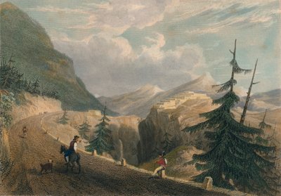 1827 में ब्रैमांटे के पास फोर्ट लेसीलोन। द्वारा थॉमस नाई