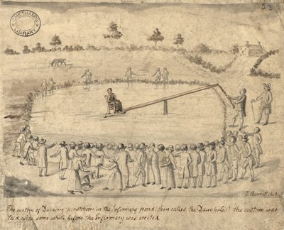 वेश्याएँ, मैनचेस्टर, 1819 (कागज पर पेन और स्याही धोना द्वारा थॉमस बैरिट