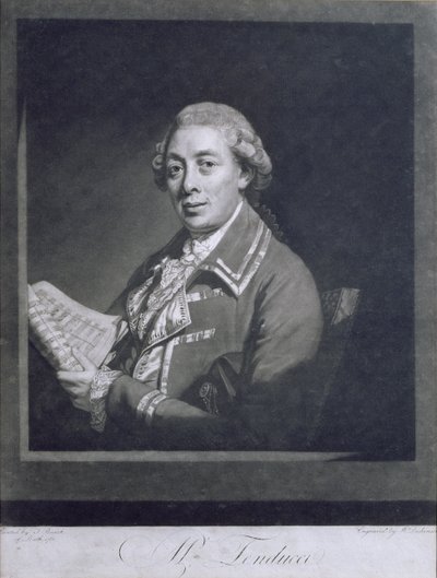 पोर्टो ऑफ गियोस्टो फर्डिनेंडो तेंदुसी (c.1735-90), इतालवी कैटरेटो, विलियम डिकिन्सन (1746-1823) द्वारा उत्कीर्ण, 1782 द्वारा थॉमस बीच
