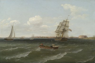 न्यूयॉर्क हार्बर, 1813 द्वारा Thomas Birch