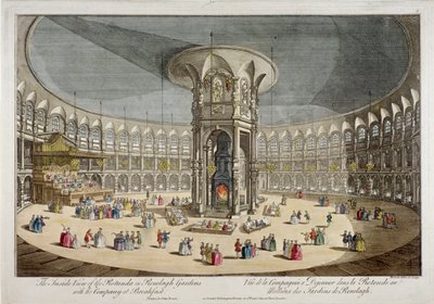 रानेलघ गार्डन, चेल्सी, लंदन में रोटुंडा, c1750 द्वारा थॉमस बाउल्स