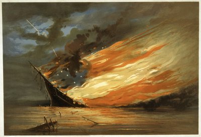 वापसी, या मलबे से बचाया, प्रकाशित c.1872 (क्रोमोलिथो) द्वारा Thomas Brooks