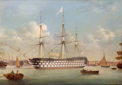 HMS ब्रिटानिया प्लायमाउथ से दूर है द्वारा थॉमस बटरवर्थ