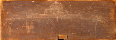 ओहियो स्टेट कैपिटल डिजाइन के लिए स्केच, सी। 1838. द्वारा थॉमस कोल