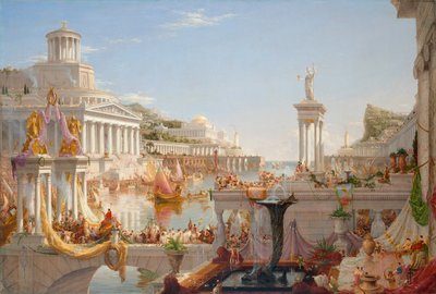 साम्राज्य का पाठ्यक्रम। साम्राज्य का उपभोग, 1836। द्वारा Thomas Cole