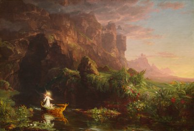 जीवन की यात्रा: बचपन, 1842। द्वारा Thomas Cole
