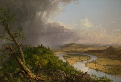एक थंडरस्टॉर्म के बाद माउंट होलोके, नॉर्थम्प्टन, मैसाचुसेट्स, 1836 से देखें। द्वारा थॉमस कोल