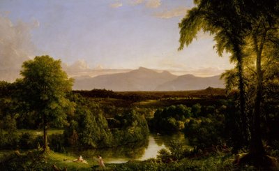 कैटस्किल पर देखें—शरद ऋतु की शुरुआत, 1836-37। द्वारा थॉमस कोल