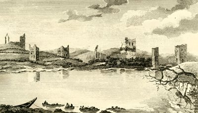 क्लोमींस के खंडहर का दृश्य। कं वेक्सफ़ोर्ड, 1791। द्वारा थॉमस कुक