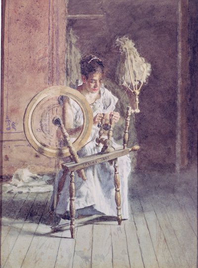 कताई, 1881 द्वारा थॉमस काउपरथवेट एकिन्स