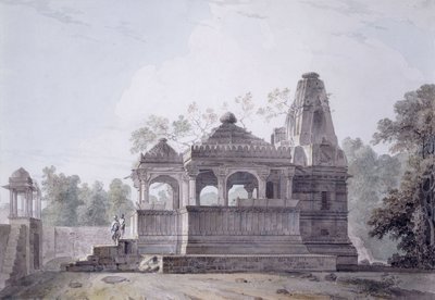 रोहतास, बिहार के किले में एक हिंदू मंदिर, द्वारा थॉमस डेनिएल