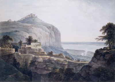 रोहतासगढ़, बिहार का उत्तर पश्चिम दृश्य, द्वारा थॉमस डेनिएल
