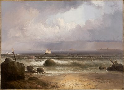 समर शावर, 1835 के साथ स्क्वॉल नहंत बीच आ रहा है। द्वारा थॉमस डौटी
