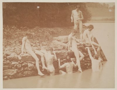 तैराकी के लिए अध्ययन, 1883। द्वारा थॉमस एकिंस