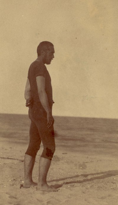 थॉमस इकिंस एक स्विमिंग सूट में, 1884 द्वारा थॉमस एकिंस