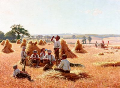 हार्वेस्टर्स रेस्टिंग, 1898 द्वारा थॉमस फ्रेडरिक मेसन शीर्ड