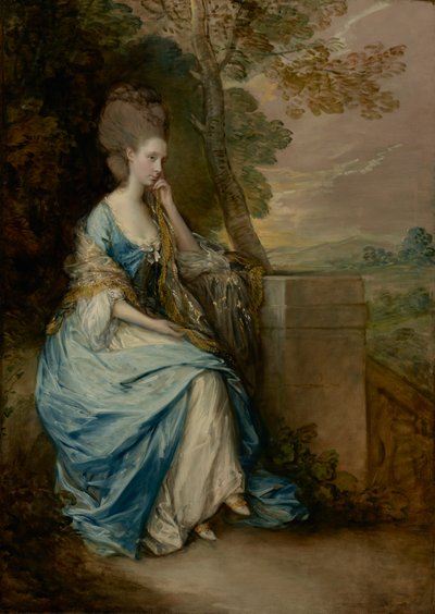 ऐनी के पोर्ट्रेट, चेस्टरफील्ड की काउंटेस, 1777-8 (कैनवस पर तेल द्वारा Thomas Gainsborough