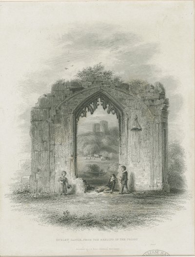डुडले कैसल - द कीप: एनग्रेविंग (विग्नेंट), एनडी [ 19 प्रतिशत] (प्रिंट) द्वारा थॉमस गार्नर