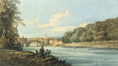 द न्यू वॉक, यॉर्क, c.1798 (कागज पर पेंसिल और पानी का रंग) द्वारा थॉमस गिर्टिन