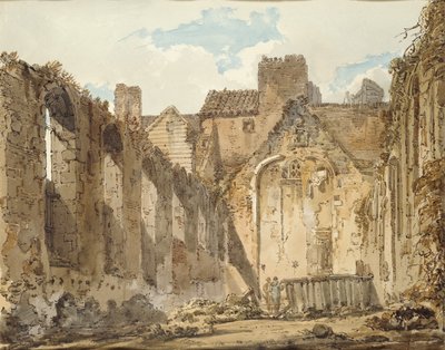 सेवॉय पैलेस, लंदन में चैपल के खंडहर, c1795-1796 द्वारा थॉमस गिर्टिन
