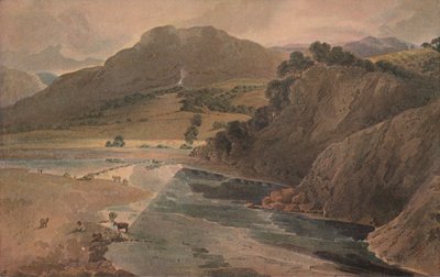 बोल्टन एबी, यॉर्कशायर, 1801 के ऊपर, व्हार्फ पर कदम रखने वाले पत्थर द्वारा थॉमस गिर्टिन