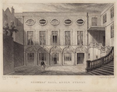 Addle Street में Brewers Hall द्वारा थॉमस होसमर शेफर्ड