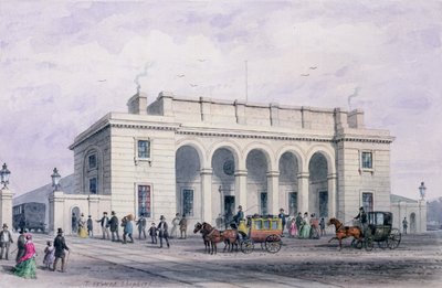 1856 में नौ एल्म्स वॉक्सहॉल में दक्षिण-पश्चिम रेलवे स्टेशन द्वारा थॉमस होसमर शेफर्ड