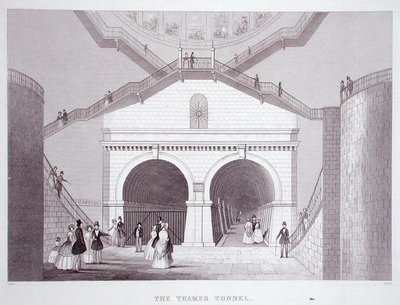 थेम्स टनल, c.1851-55 (लिथो) द्वारा थॉमस होसमर शेफर्ड