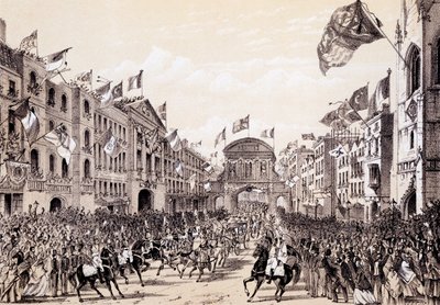 नेपोलियन III और महारानी यूजनी की शहर की यात्रा, अप्रैल 19 1855 द्वारा थॉमस होसमर शेफर्ड