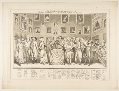1827 के लिए मैथ्यू-ओरामा-या कॉकनी ग्लीनिंग्स,-ऐंट दैट ए गुड अन नाउ, 26 मार्च, 1827। द्वारा थॉमस हॉवेल जोन्स