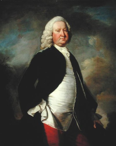 सर वॉटकिन विलियम्स व्यान का पोर्ट्रेट, तीसरा बैरोनेट (1692-1749) (कैनवास पर तेल) द्वारा थॉमस हडसन