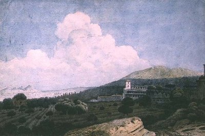 Maecenas 'विला के खंडहर और Tivoli के पास विला d'Este द्वारा थॉमस जोन्स