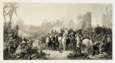 लखनऊ की राहत, और हैवलॉक, आउट्राम और सर कॉलिन कैंपबेल, 1862 की विजयी बैठक द्वारा थॉमस जोन्स बार्कर