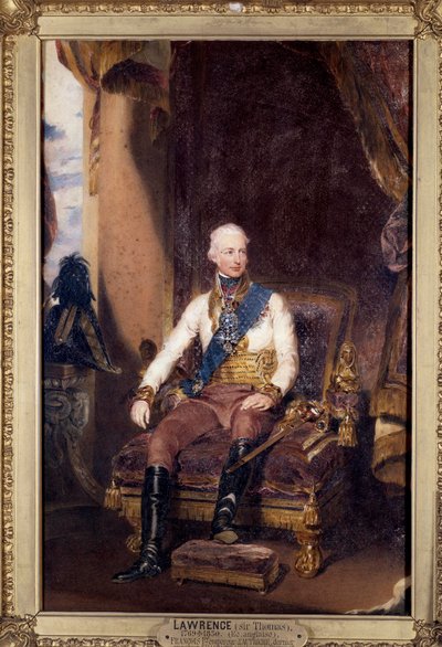 फ्रांस्वा I (1768-1835) ऑस्ट्रिया के सम्राट, जर्मनी के अंतिम सम्राट का पोर्ट्रेट, थॉमस लॉरेंस (1769-1830) द्वारा फ्रेंकोइस II पेंटिंग के नाम से। 19वीं सदी के चान्तिली, मुसी कोंडे द्वारा थॉमस लॉरेंस
