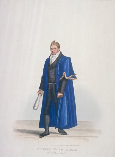लंदन शहर के कॉमन काउंसलर, विलियम जॉन रीव्स, सिविक कॉस्ट्यूम में, 1825 द्वारा थॉमस लॉर्ड बुस्बी