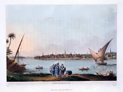 रोसेटा शहर, 1801 द्वारा थॉमस मिल्टन